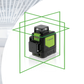 Niveau laser vert  auto-nivellant 3 lignes
